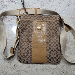 Y2K Vintage Authentic Coach Shoulder Handbag Purse Women Cross-body Leather Bag